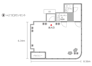 セミナールーム間取り写真